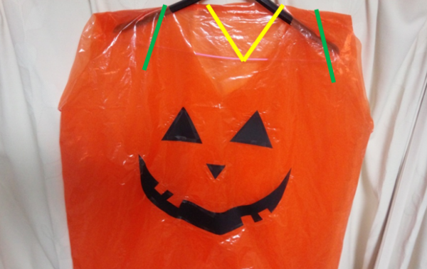 ハロウィンの手作りかぼちゃ
