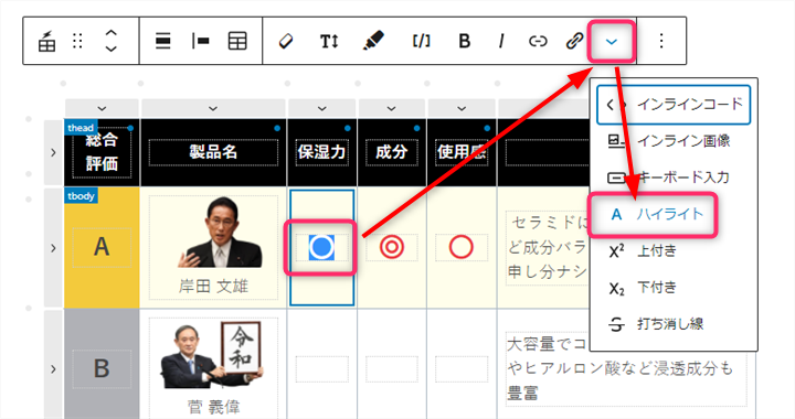 マルバツ記号の大きさ変更方法1